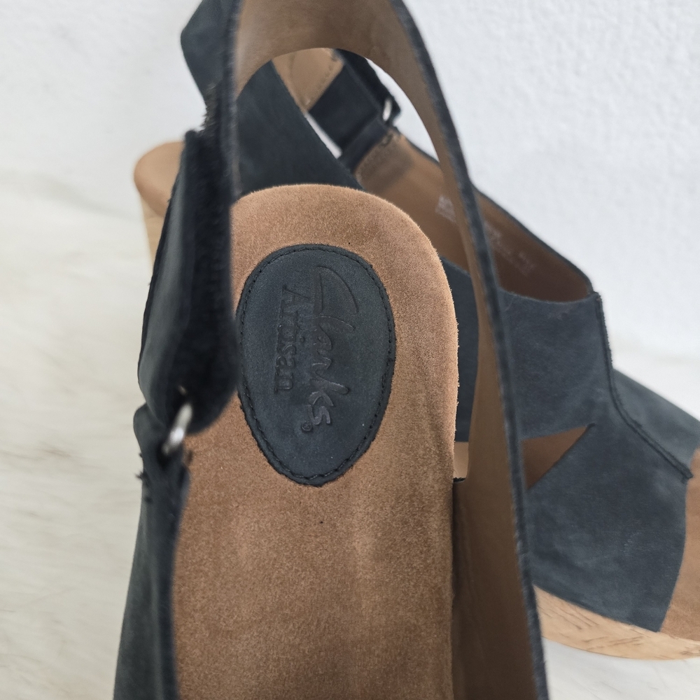 Clarks Artisan Wedge Sandals 8.5 - Picture 5 of 9